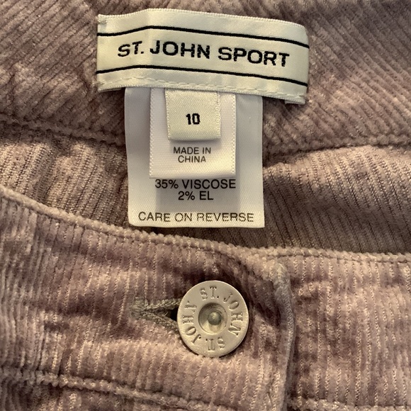 DONATED St John Sport Corduroy Pants - Picture 2 of 4